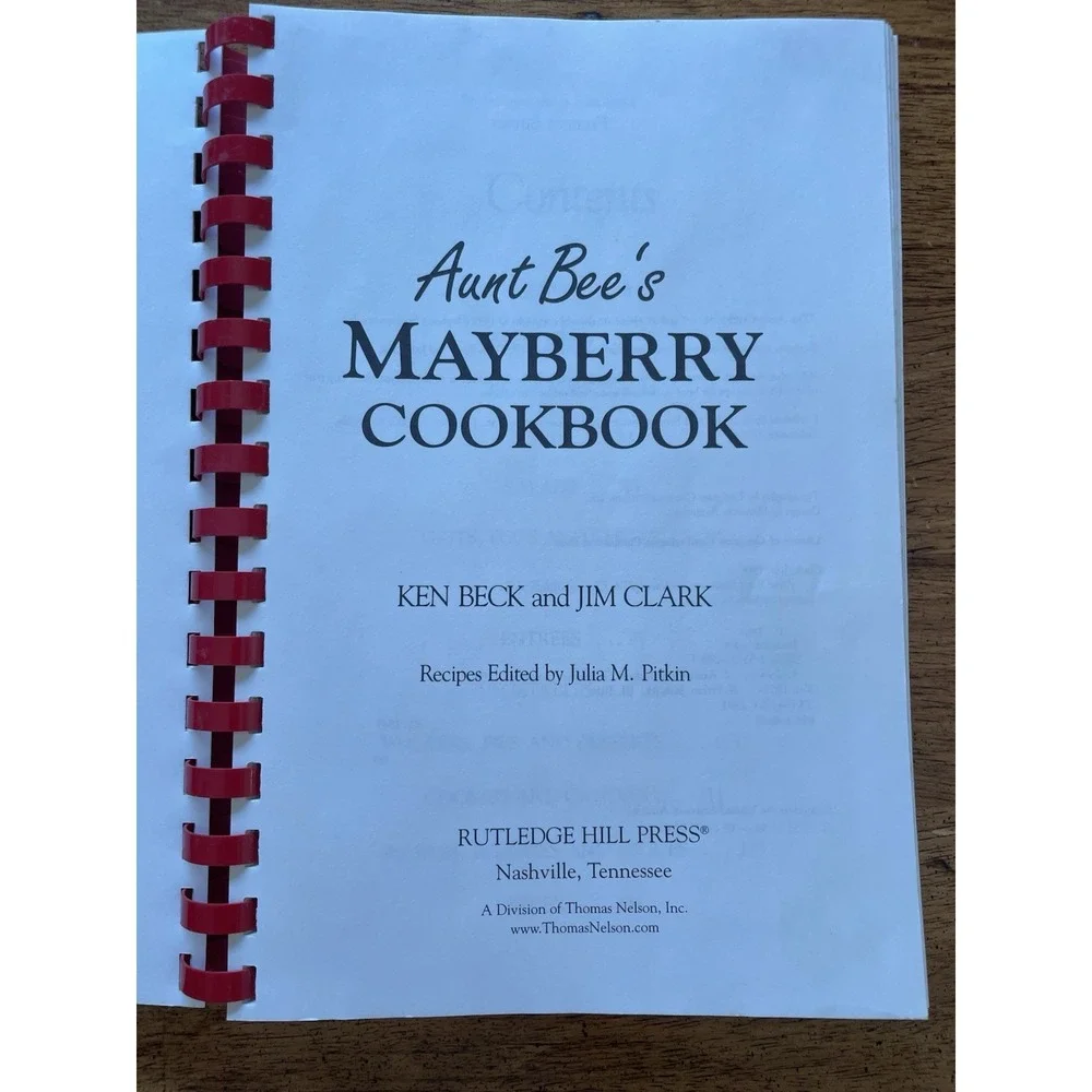 Vintage Mayberry Aunt Bee's Cookbook‎ Recipes Southern Cooking Nostalgia